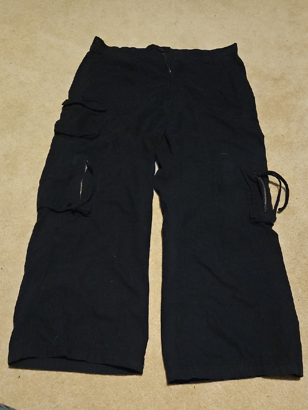 Aeropostale Black Utility Cargo Pants